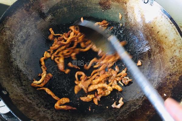 苤蓝炒肉丝的做法图解4