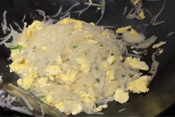 鸡蛋炒白萝卜丝的做法图解11