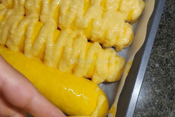 自制风味液种椰蓉排包的做法图解19