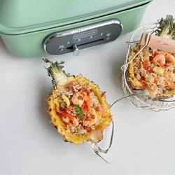 菠萝虾仁谷物饭的做法[图]