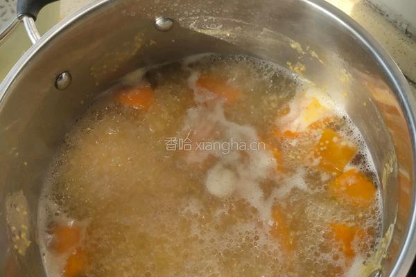 南瓜小米粥的做法图解4