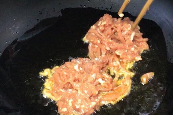 苋菜梗胡萝卜炒肉丝的做法图解10