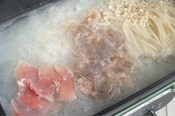 虾仁米粉的做法图解5