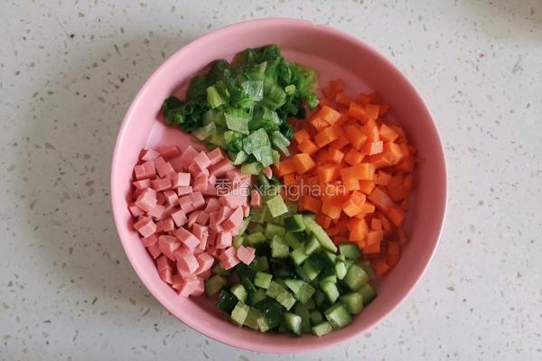蔬菜饭团的做法图解2
