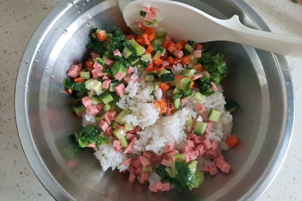 蔬菜饭团的做法图解3