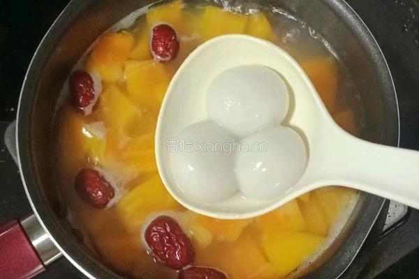木瓜红枣汤圆的做法图解7