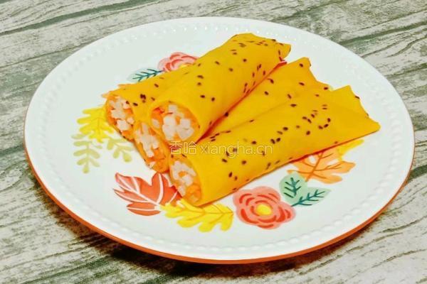 胡萝卜鸡蛋卷饼的做法图解12