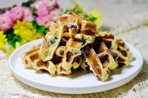 黑加仑华夫饼的做法图解18