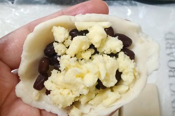 蜜豆芝士饼的做法图解5