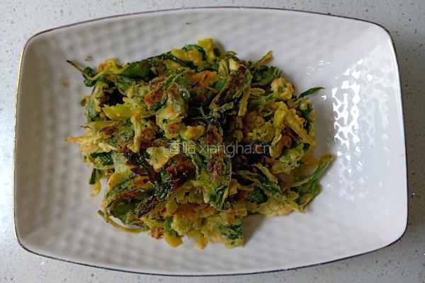 初夏灵魂菜 鲜霍香煎蛋饼