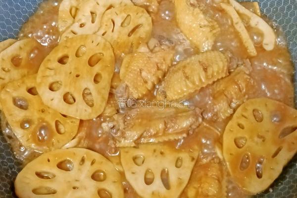 莲藕烧鸡翅的做法图解13