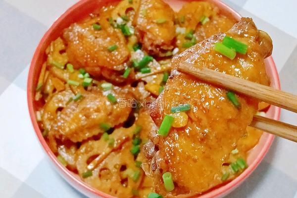 莲藕烧鸡翅的做法图解15