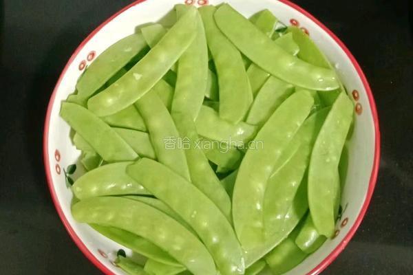 猪舌炒荷兰豆的做法图解6