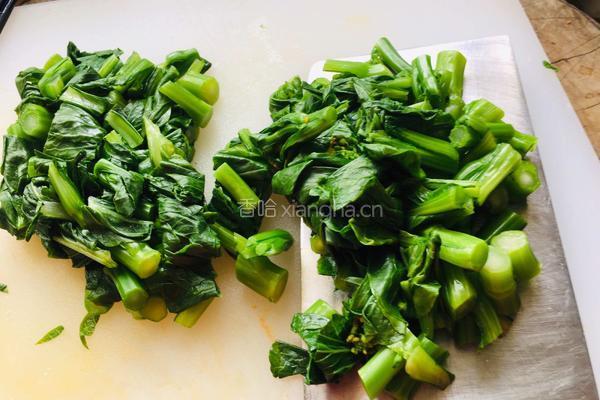 清炒菜心的做法图解2