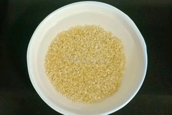 双米南瓜瘦肉粥的做法图解1