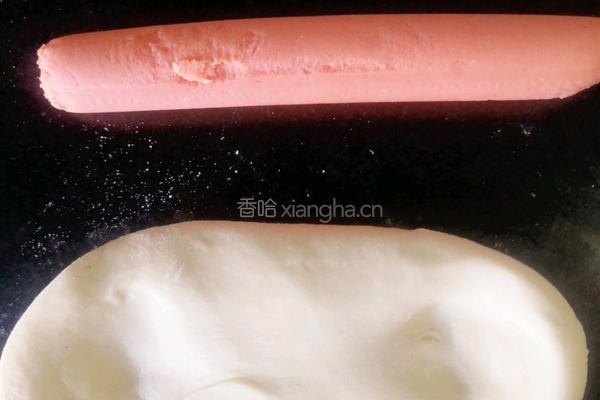 空气炸锅版（火腿肠面包）的做法图解5