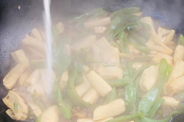 青椒炒豆干边的做法图解12