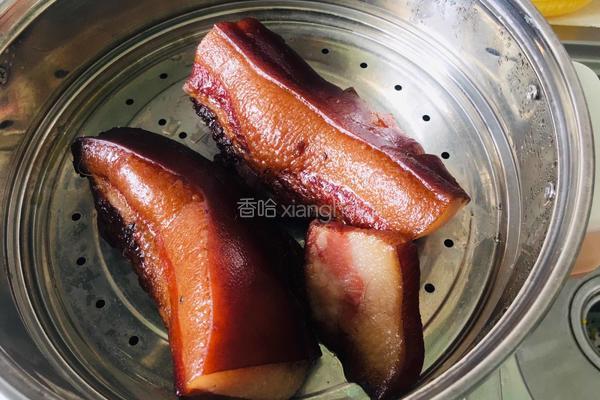 萝卜干蒸腊肉的做法图解4