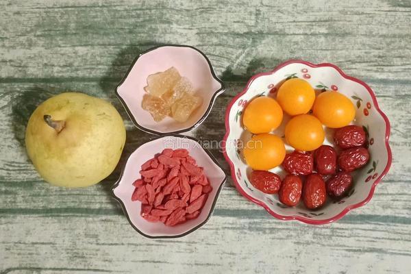 雪梨金桔糖水的做法图解1