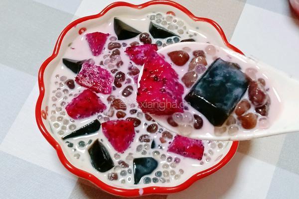 牛奶仙草西米露的做法图解20