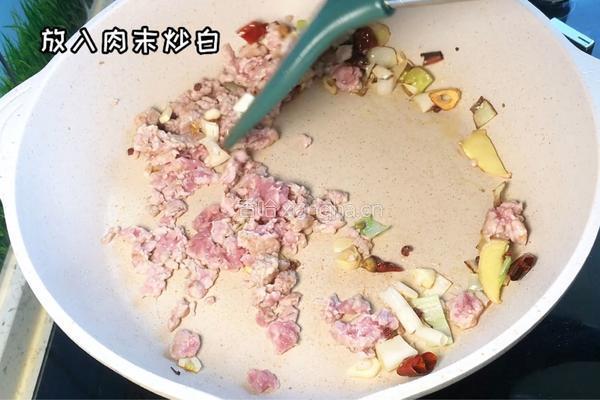 豆角炒肉沫的做法图解4