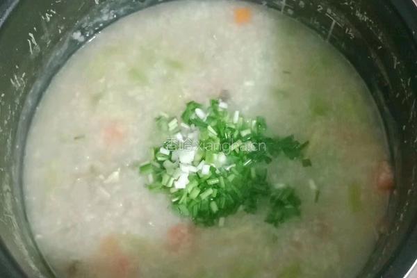 香菇时蔬鸡肉粥的做法图解19