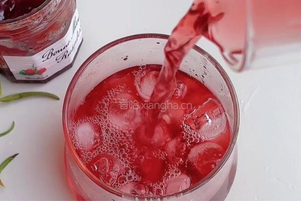 树莓酱蔓越莓饮的做法图解6