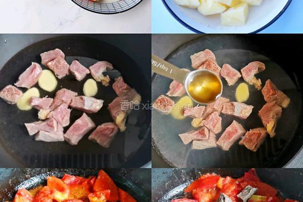 番茄土豆炖牛肉的做法图解1