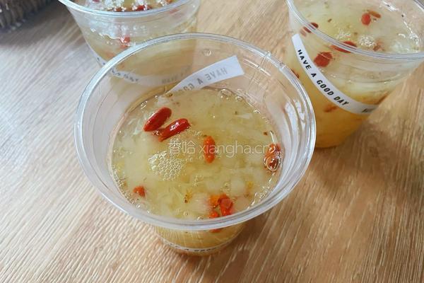 银耳雪梨桂花冻撞奶的做法图解10