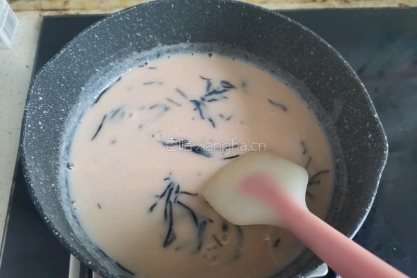 红豆奶茶的做法图解8