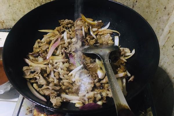 羊肉炒圆葱的做法图解6