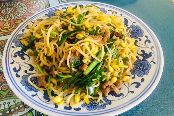 黄豆芽炒过油牛肉丝的做法图解11