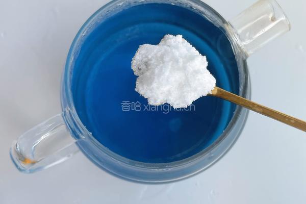 蝶豆花冻撞豆乳的做法图解4