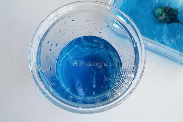 蝶豆花冻撞豆乳的做法图解8