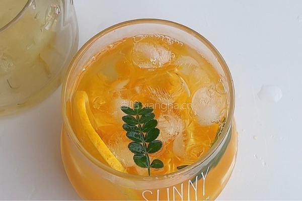 橙子菊花冰饮的做法图解11