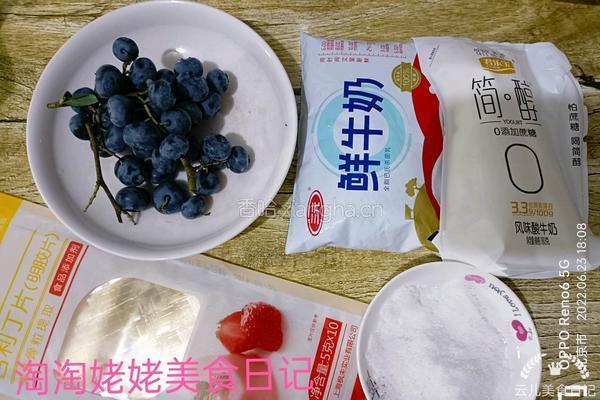 蓝莓酸奶慕斯蛋糕的做法图解1
