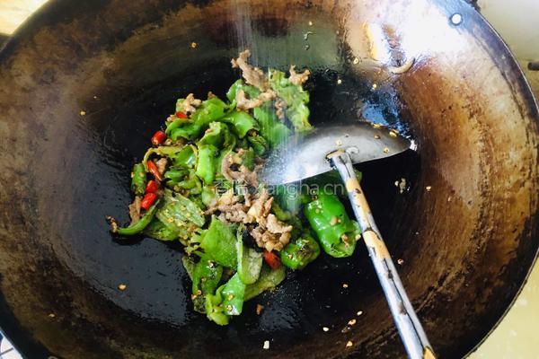 青椒豆豉炒牛肉的做法图解9