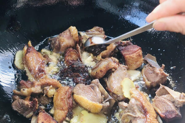 黄瓜焖豚肉的做法图解8