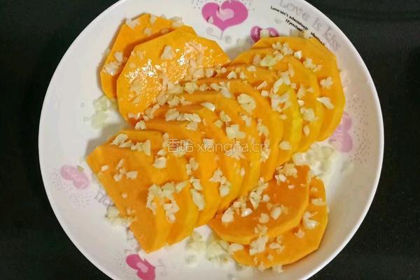 蒜末蒸南瓜的做法图解5