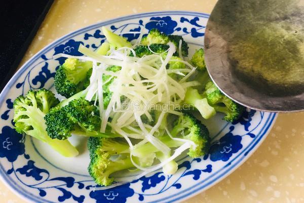 葱香豉油西兰花的做法图解7