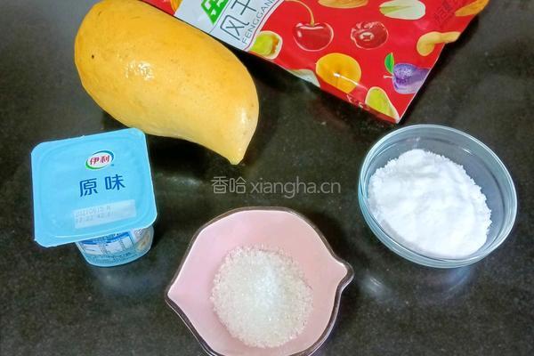酸奶芒果冰粉的做法图解1