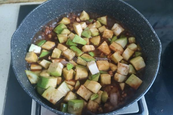 茄子肉酱拌面的做法图解10