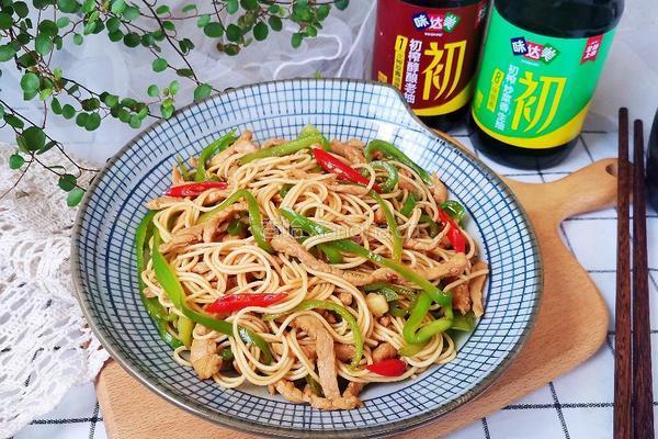 青椒肉丝凉拌面的做法图解15