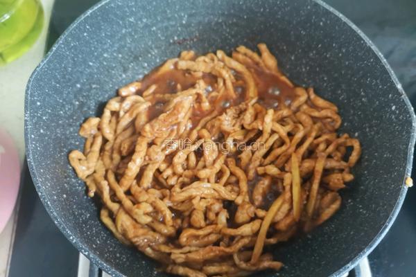 雪菜肉丝面的做法图解4