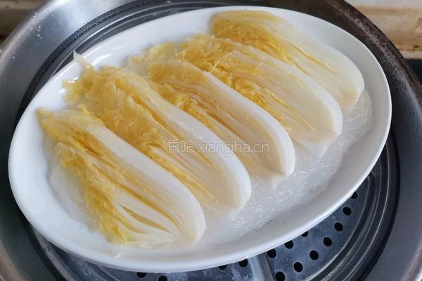 蒜蓉粉丝蒸娃娃菜的做法图解4