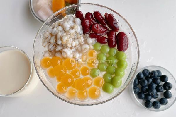 豆乳芋圆捞的做法图解5