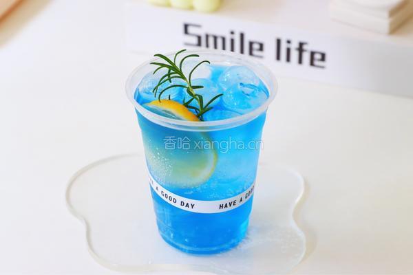 蓝色海洋气泡饮的做法图解15