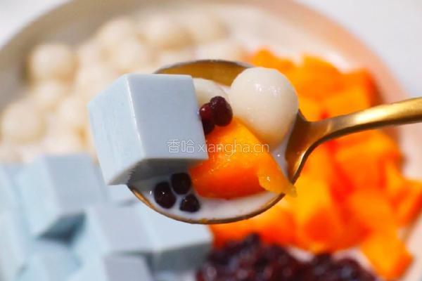 蝶豆花奶冻饱饱碗的做法图解16