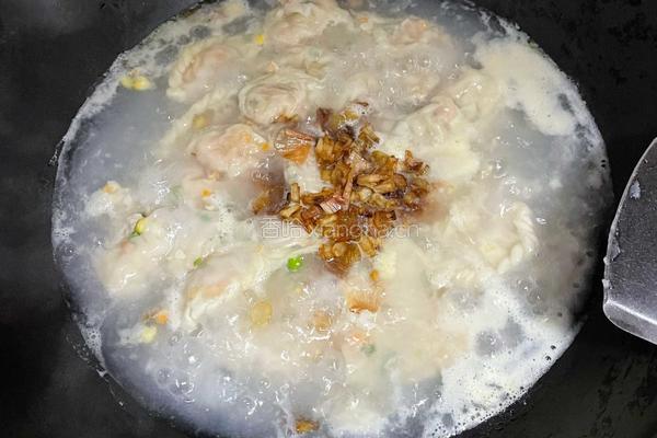青菜海鲜饺子汤的做法图解5