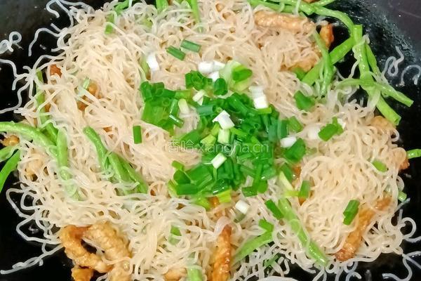肉丝豆角炒米粉的做法图解17